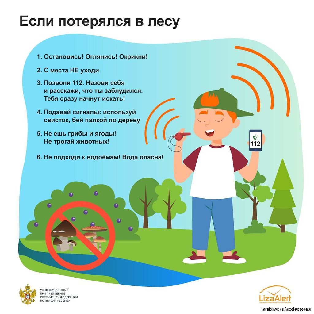 Если потерялся в лесу — памятка, часть 1